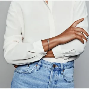 Armbänder & Armreife*Pandora 598827C01 Schlangen-Gliederarmband mit Herz-Verschluss