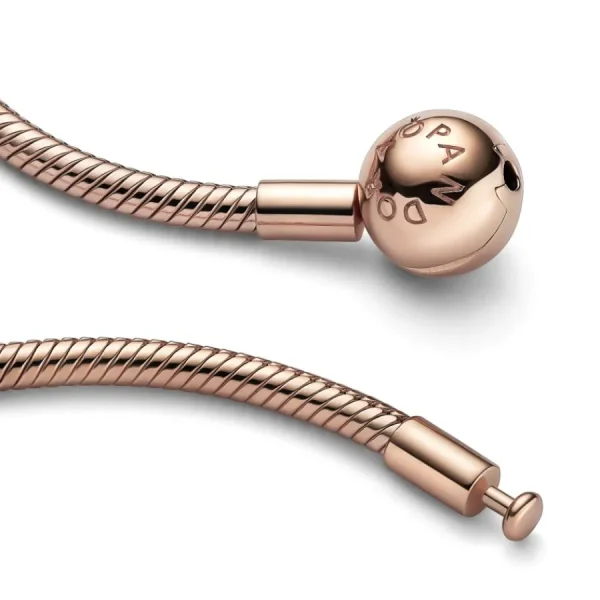 Halsketten*Pandora 382234C00 Schlangen-Gliederhalskette Damen Moments 14k Rosé Vergoldet