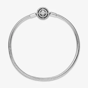 Armbänder & Armreife*Pandora 590038C01 Schlangen-Gliederarmband Moments Strahlenkranz Silber