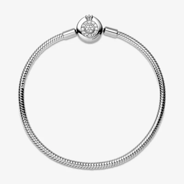 Armbänder & Armreife*Pandora 599046C01 Schlangen-Gliederarmband Funkelndes Crown O