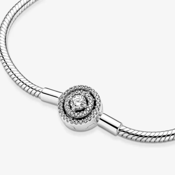 Armbänder & Armreife*Pandora 590038C01 Schlangen-Gliederarmband Moments Strahlenkranz Silber