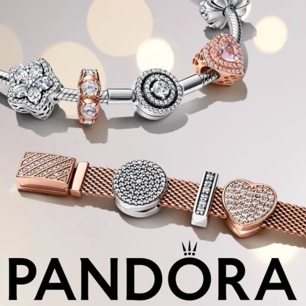 Armbänder & Armreife*Pandora 590038C01 Schlangen-Gliederarmband Moments Strahlenkranz Silber