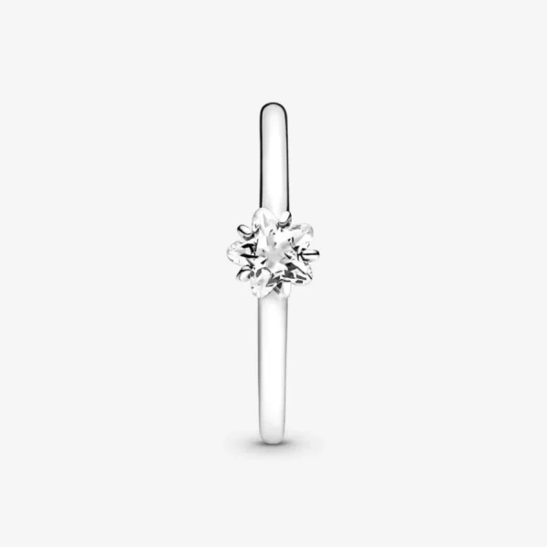 Ringe*Pandora 190026C01 Solitär-Ring Damen Himmlischer Funkelnder Stern Silber