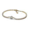 Armbänder & Armreife*Pandora 569416C01 Tennisarmband Damen Funkelnder Kranz Zirkonia 14k Vergoldet