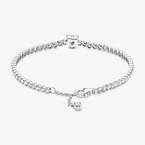 Armbänder & Armreife*Pandora 590041C01 Tennisarmband Damen Funkelndes Herz Zirkonia Silber