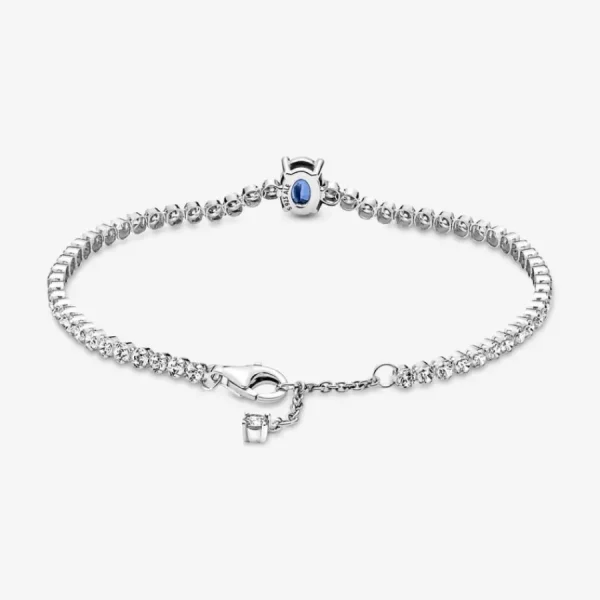 Armbänder & Armreife*Pandora 590039C01 Tennisarmband Damen Funkelnder Pavé Zirkonia Blau Silber