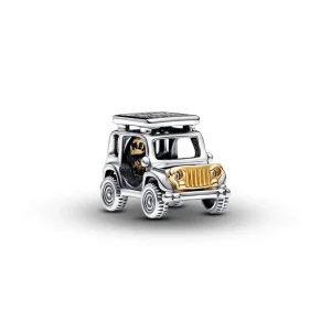 Anhänger*Pandora Charm Damen Abenteuerauto Silber Vergoldet 763330C01