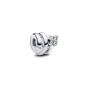 Anhänger*Pandora Charm Damen Drehender Pfeil Zirkonia Silber 793665C01