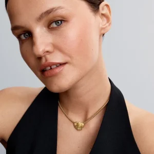 Anhänger*Pandora Charm Damen Große Blühende Rose Vergoldet 763675C00