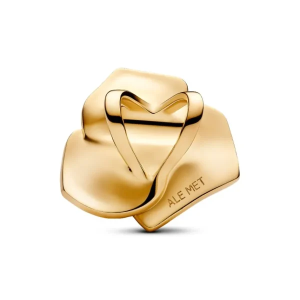 Anhänger*Pandora Charm Damen Große Blühende Rose Vergoldet 763675C00