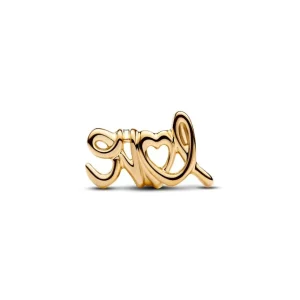 Anhänger*Pandora Charm Damen Handgeschriebene Liebe Vergoldet 763055C00