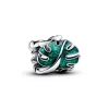 Anhänger*Pandora Charm Damen Monstera Blätter Emaille Grün Silber 793332C01