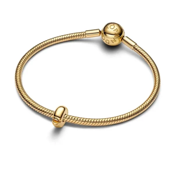 Anhänger*Pandora Charm Damen Runder Clip Vergoldet 763678C00