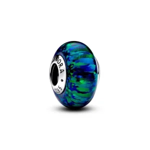 Anhänger*Pandora Charm Damen Schillernder Opal Grün Sterling-Silber 791691C04