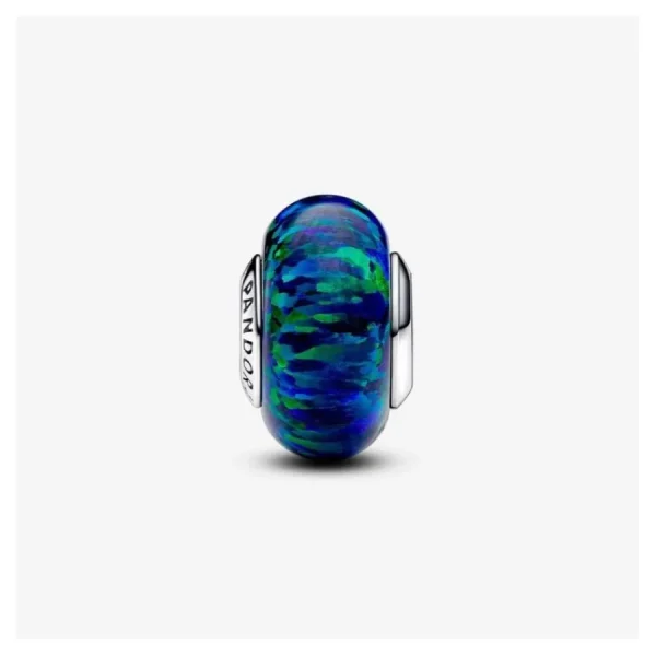 Anhänger*Pandora Charm Damen Schillernder Opal Grün Sterling-Silber 791691C04