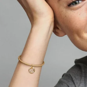 Anhänger*Pandora Charm-Anhänger Damen Sternzeichen mit Zirkonia Vergoldet
