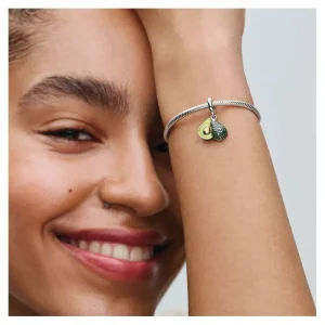 Anhänger*Pandora Charm-Anhänger Damen Avocado Grün Sterling-Silber Vergoldet
