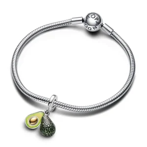 Anhänger*Pandora Charm-Anhänger Damen Avocado Grün Sterling-Silber Vergoldet