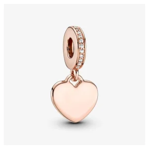 Anhänger*Pandora Charm-Anhänger Damen Gravierbar Herz Sterling-Silber 788761C01
