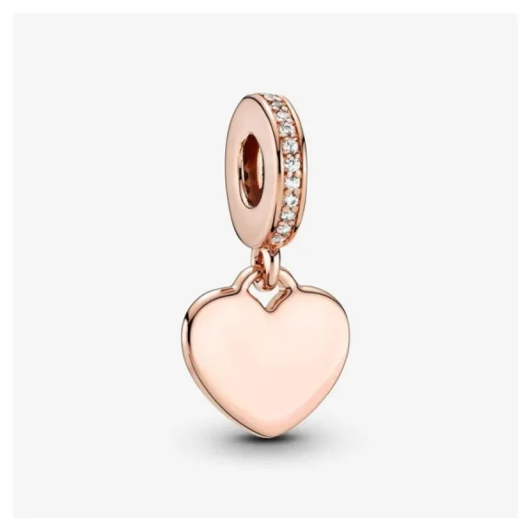 Anhänger*Pandora Charm-Anhänger Damen Gravierbar Herz Sterling-Silber 788761C01