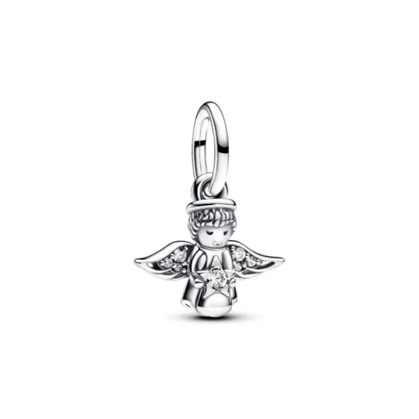 Anhänger*Pandora Charm-Anhänger Funkelnder Engel Zirkonia Silber 793598C01