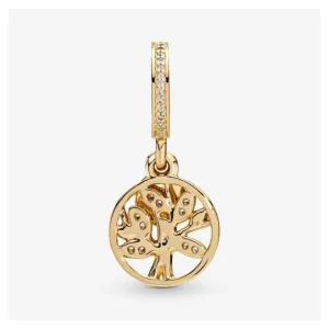 Anhänger*Pandora Charm-Anhänger Funkelnder Stammbaum Vergoldet 768661C01