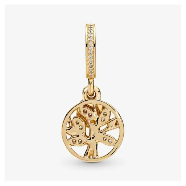 Anhänger*Pandora Charm-Anhänger Funkelnder Stammbaum Vergoldet 768661C01