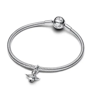Anhänger*Pandora Charm-Anhänger Funkelnder Engel Zirkonia Silber 793598C01
