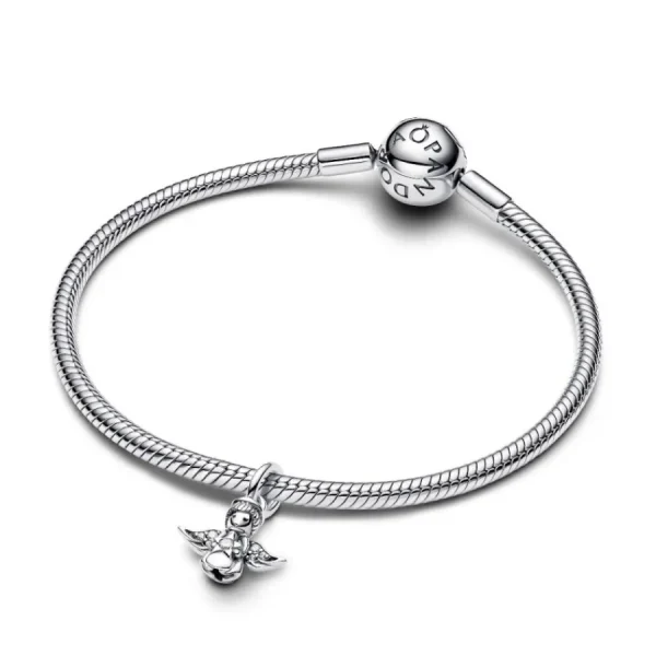 Anhänger*Pandora Charm-Anhänger Funkelnder Engel Zirkonia Silber 793598C01