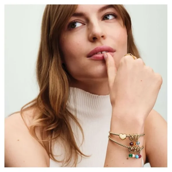 Anhänger*Pandora Charm-Anhänger Gelber Ewigkeitskreis November Vergoldet 763462C11