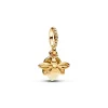 Anhänger*Pandora Charm-Anhänger Glühwürmchen Nachtleuchtend Vergoldet 769352C01