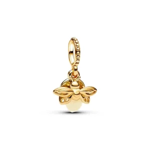 Anhänger*Pandora Charm-Anhänger Glühwürmchen Nachtleuchtend Vergoldet 769352C01