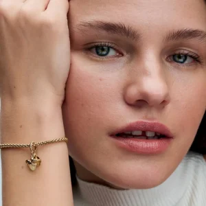 Anhänger*Pandora Charm-Anhänger Glühwürmchen Nachtleuchtend Vergoldet 769352C01