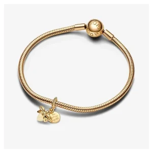 Anhänger*Pandora Charm-Anhänger Glühwürmchen Nachtleuchtend Vergoldet 769352C01