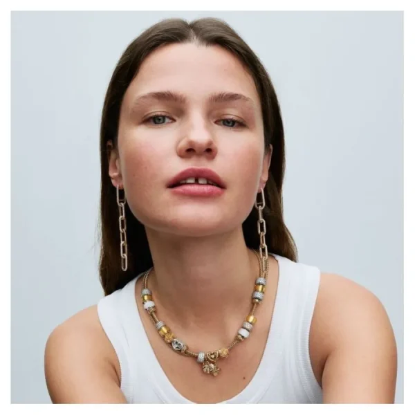Anhänger*Pandora Charm-Anhänger Glühwürmchen Nachtleuchtend Vergoldet 769352C01