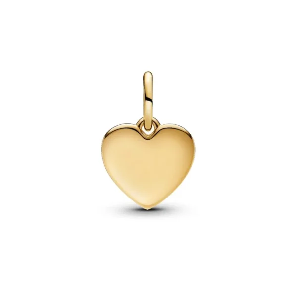 Anhänger*Pandora Charm-Anhänger Gravierbarer Love-Herz Zirkonia Vergoldet 763604C01