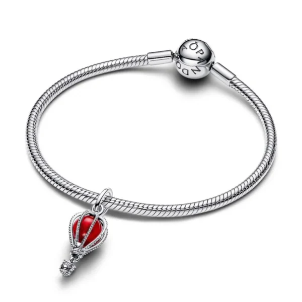 Anhänger*Pandora Charm-Anhänger Heißluftballon Murano-Glas Silber 798064C01
