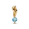 Anhänger*Pandora Charm-Anhänger Hellblau Ewigkeitskreis März Vergoldet 763462C03
