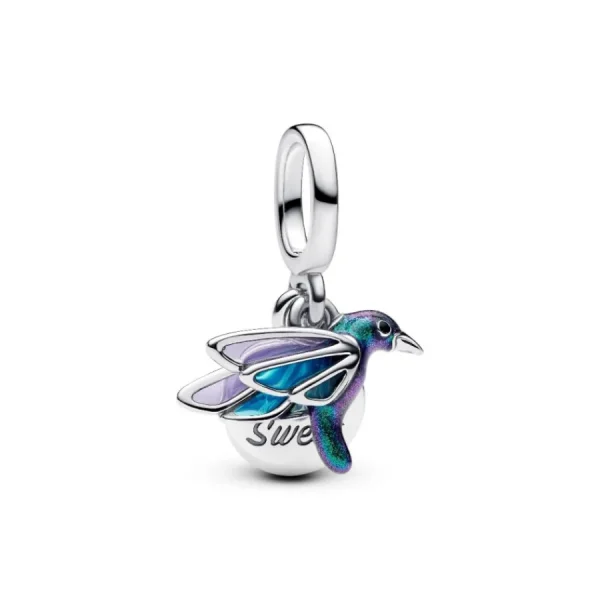 Anhänger*Pandora Charm-Anhänger Kolibri Grün Sterling-Silber 793746C01