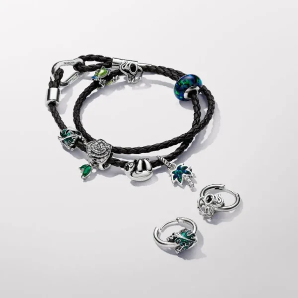 Anhänger*Pandora Charm-Anhänger Palme Opal Zirkonia Grün Silber 793352C01