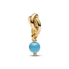 Anhänger*Pandora Charm-Anhänger Türkis Ewigkeitskreis Dezember Vergoldet 763462C12
