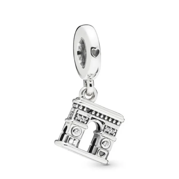 Anhänger*Pandora 798127CZ Charm-Anhänger Arc de Triomphe Paris Sterling-Silber