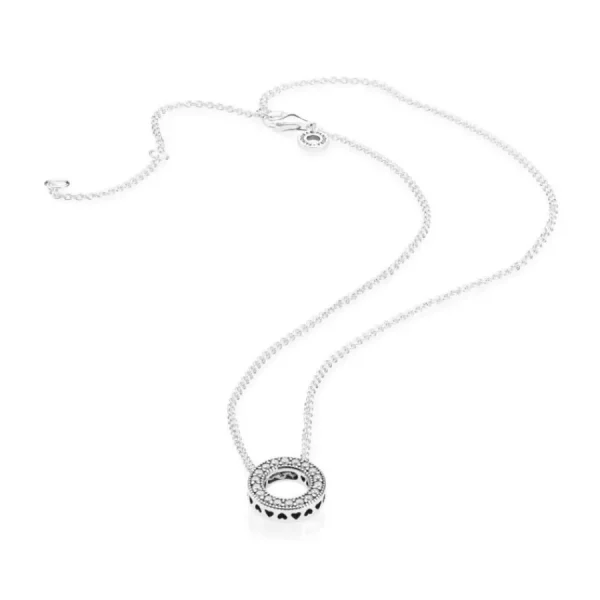 Halsketten* Pandora 397436CZ Kette Anhänger Hearts Of Pandora Silber 45 cm