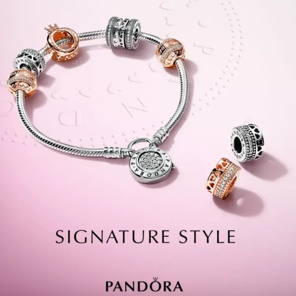 Halsketten* Pandora 397436CZ Kette Anhänger Hearts Of Pandora Silber 45 cm