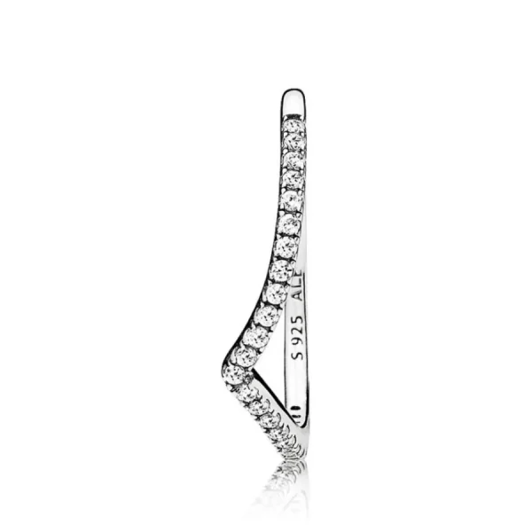 Ringe*Pandora 196316CZ Ring Damen Funkelnder Wishbone Zirkonia Sterling-Silber