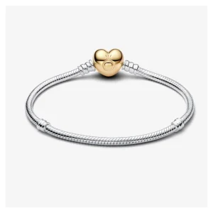 Armbänder & Armreife*Pandora Damen Armband Moments Herz-Verschluss Silber 568707C00