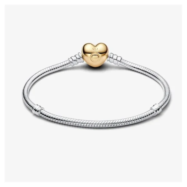 Armbänder & Armreife*Pandora Damen Armband Moments Herz-Verschluss Silber 568707C00