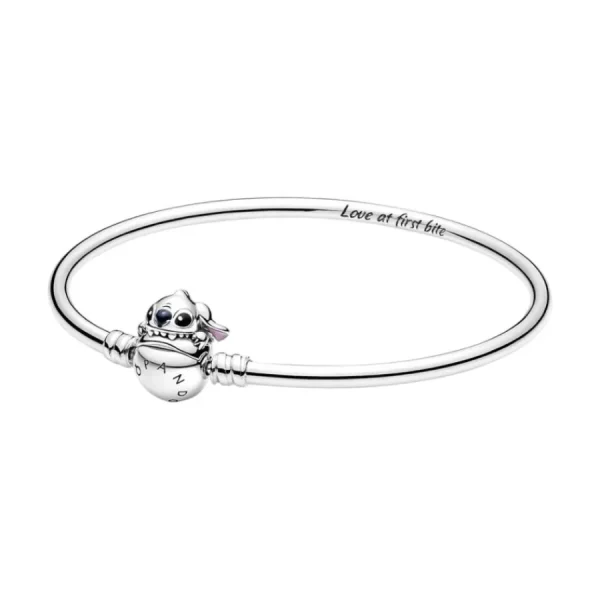 Armbänder & Armreife*Pandora Disney 591683C01 Armreif Damen Beißender Stitch Verschluss Silber