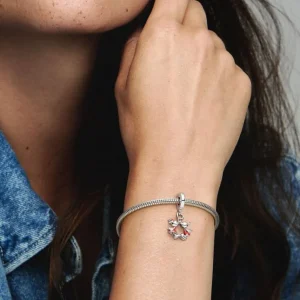 Anhänger*Pandora Disney 790075C01 Charm-Anhänger Micky Maus und Minnie Maus Kuss Silber