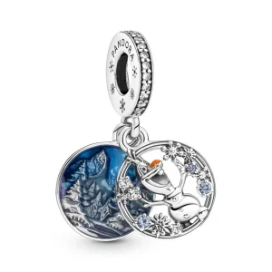 Anhänger*Pandora Disney 799638C01 Charm-Anhänger Frozen Schneemann Olaf Doppelter Silber